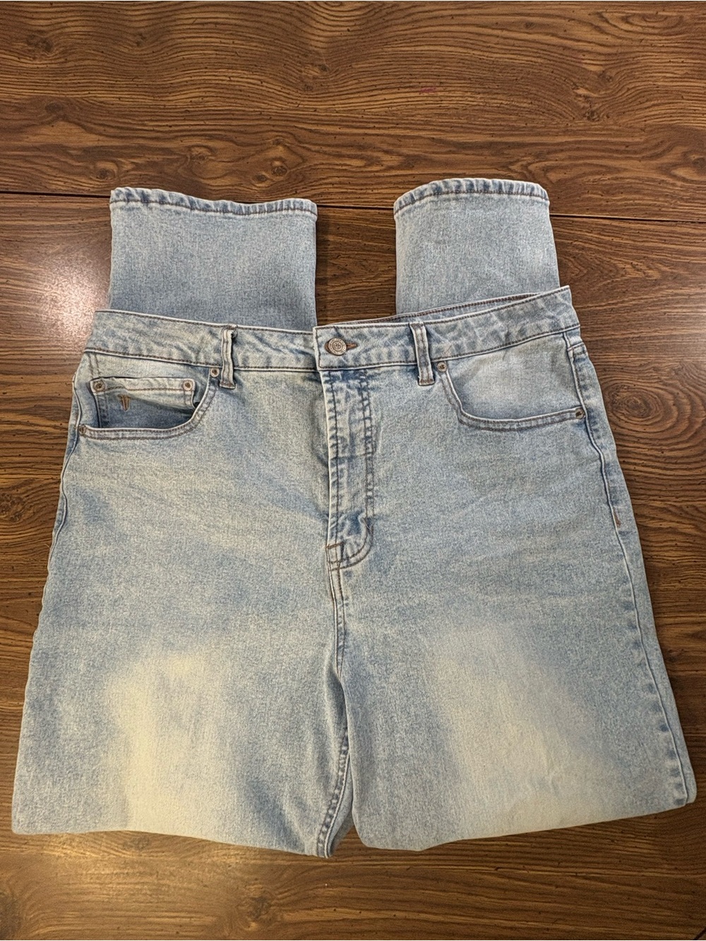Frye Light Blue High Rise Relaxed Jeans Size 16/34